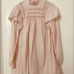 Wild fable pink cottage core dress